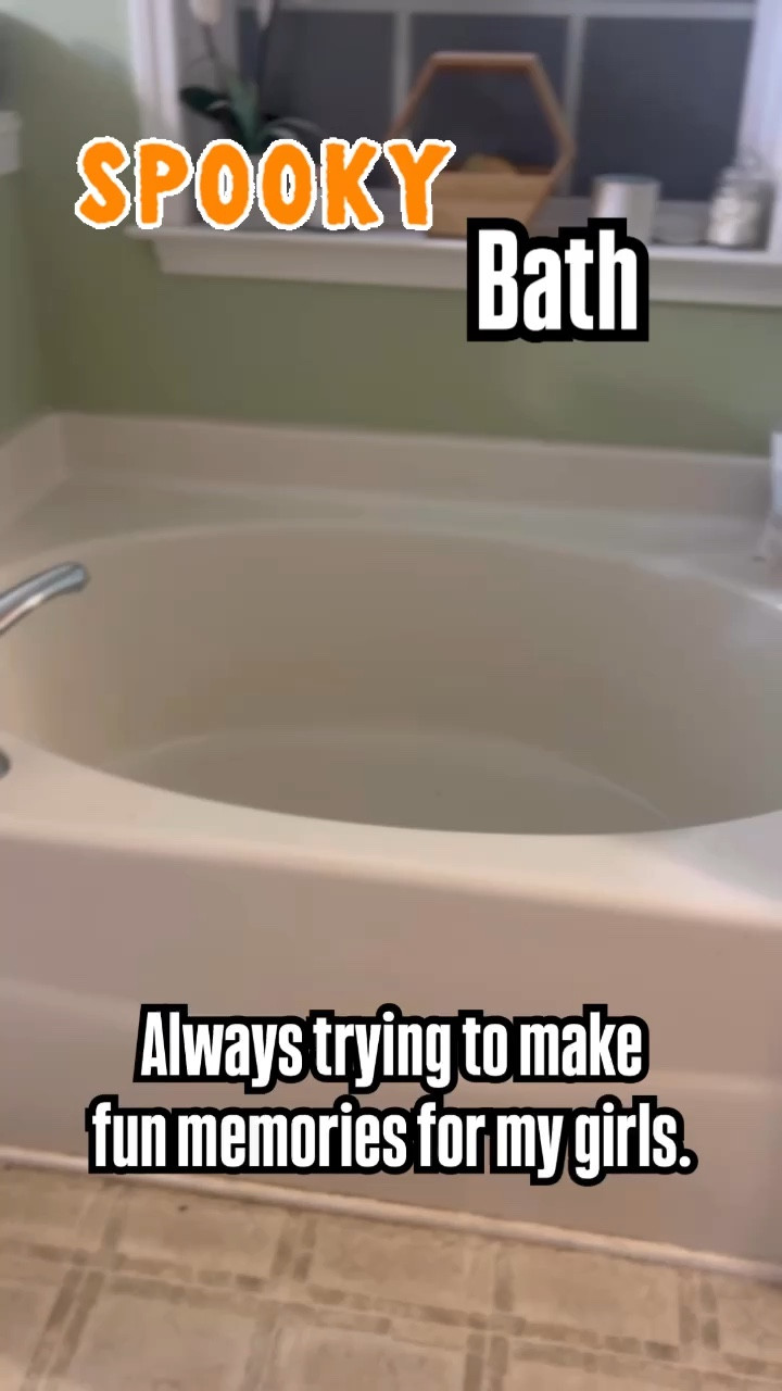 Fun spooky bath for my girls to celebrate Halloween #bathtoys #bath #bathfinds #kidsbathtoys #themedbath #bathroomtheme #halloween #halloweenfun #kidshalloween 

#LTKKids #LTKFamily #LTKHalloween