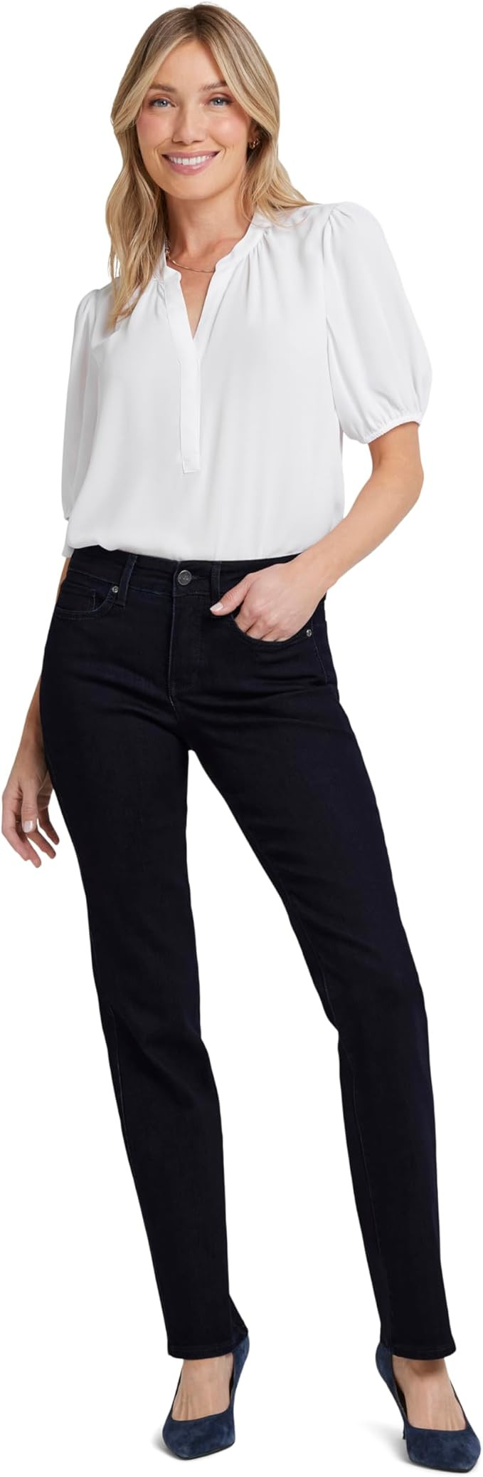 NYDJ Women's Marilyn Straight Denim Jeans | Amazon (US)