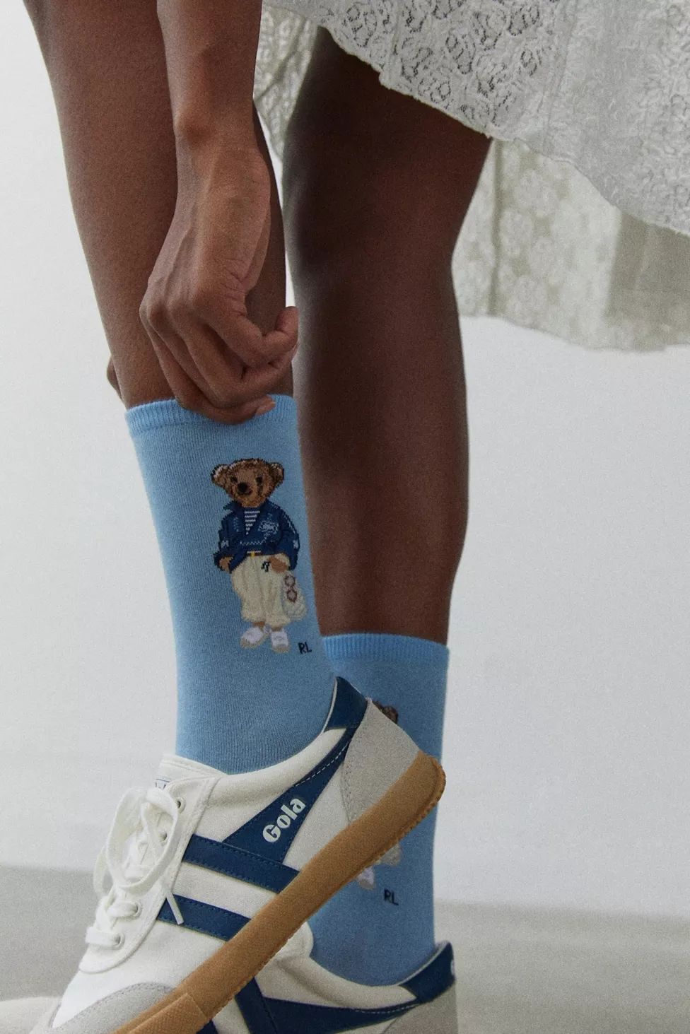 Polo Ralph Lauren Mediterranean Bear Crew Sock | Urban Outfitters (US and RoW)