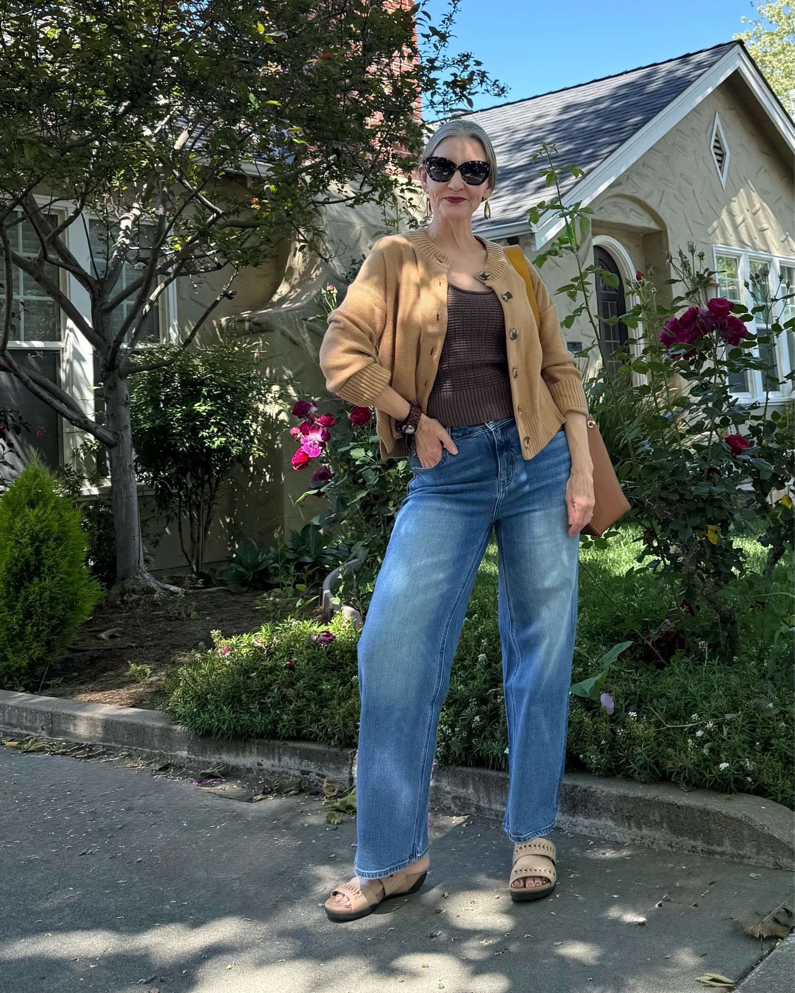 The best jeans & a cute organic cotton cropped cardigan! All true to size. Click below to check out the fab prices! #ltkunder50

#LTKdayinmylife #LTKgrwm #LTKootd