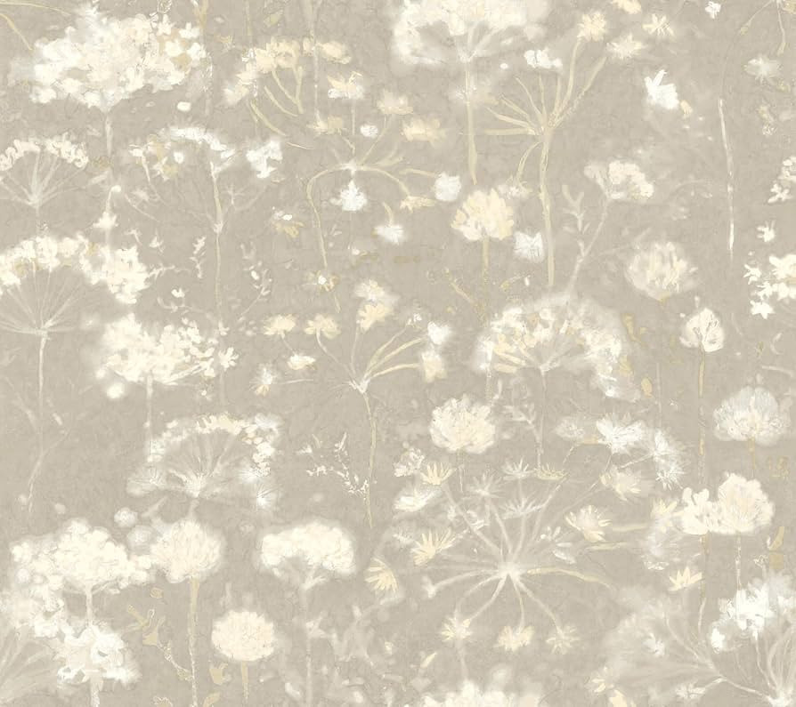 Candice Olson Botanical Fantasy Soft Taupe Peel and Stick Wallpaper, PSW1605RL | Amazon (US)