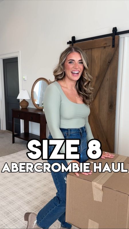 Sizing info:
-fave jeans TTS - 29 reg (size 8)
-all tops & bodysuits TTS - M
-cream blazer TTS - M
-wide leg pants & black embroidered shorts TTS - M 
-dressy sage green shorts sized up 1 to the size 30 
-olive striped bikini TTS - M top & bottom
-floral dress TTS - M 🌸 


Abercrombie haul! 😍🫶🏼 my absolute fave jeans were finally restocked! They’re the curve fit & the best jeans ever. 🩷 They have 2” extra in the thigh & booty for comfort & the perfect fit. 🤌🏼 ⭐️ & they’re having a huge sale rn! Up to 40% off select styles & extra 20% off almost everything!! ⭐️ they have the cutest new arrivals for spring & I cannot with the wide leg pants, matching embroidered set, & the bikini 🤩 👙  & the dress at the end!!! OMG!!! 😍✨ What’s your fav from this Abercrombie haul?! 👇🏼 Linking everything for y’all with sizing info on the @shop.ltk app & you can get to my LTK by clicking the link in my Instagram bio! ✨ 

Direct URL: 

#liketkit #@abercrombie abercrombiestyle #abercrombiehaul #size8 #abercrombiejeans #momjeans #curvyjeans #midsizeoutfits #momstyle #midsizestyle #fashionreel #grwmreel #widelegpants #workwearstyle #workpants #sizemedium 

#LTKworkwear #LTKfindsunder50 #LTKsalealert