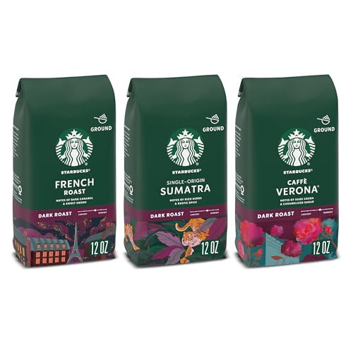 Starbucks Dark Roast Ground Coffee, Variety Pack, 3 bags (12 oz each) | Amazon (US)