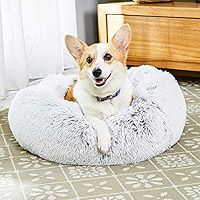 Toozey Calming Dog Bed, Donut Dog Bed with Premium Fluffy Plush, Anti Anxiety Dog Bed with Removable | Amazon (US)