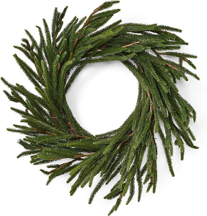 Christopher Knight Home Naylor Artificial Wreath, Green | Amazon (US)