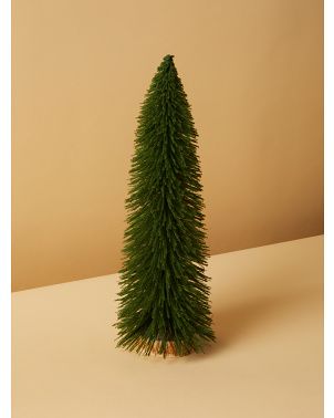 17in Textured Bottle Brush Tree | Seasonal Decor | HomeGoods | HomeGoods