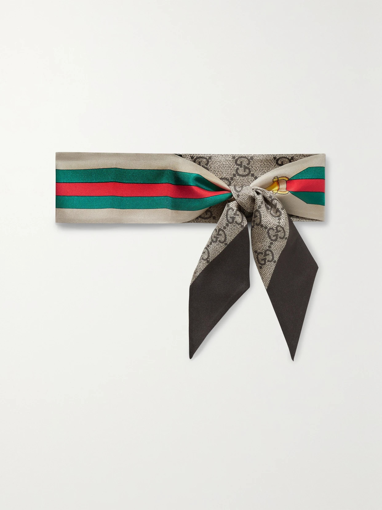 Gucci - Printed Silk-twill Scarf - Beige - One size | NET-A-PORTER APAC