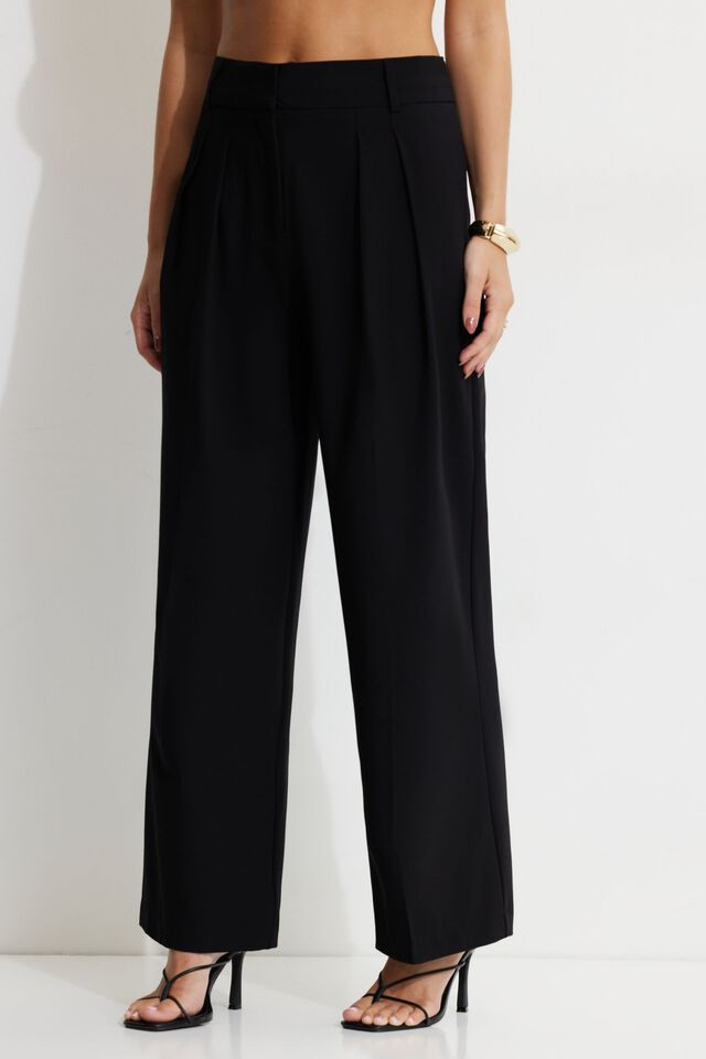 Drop Waist Pleated Pants | Dynamite Clothing