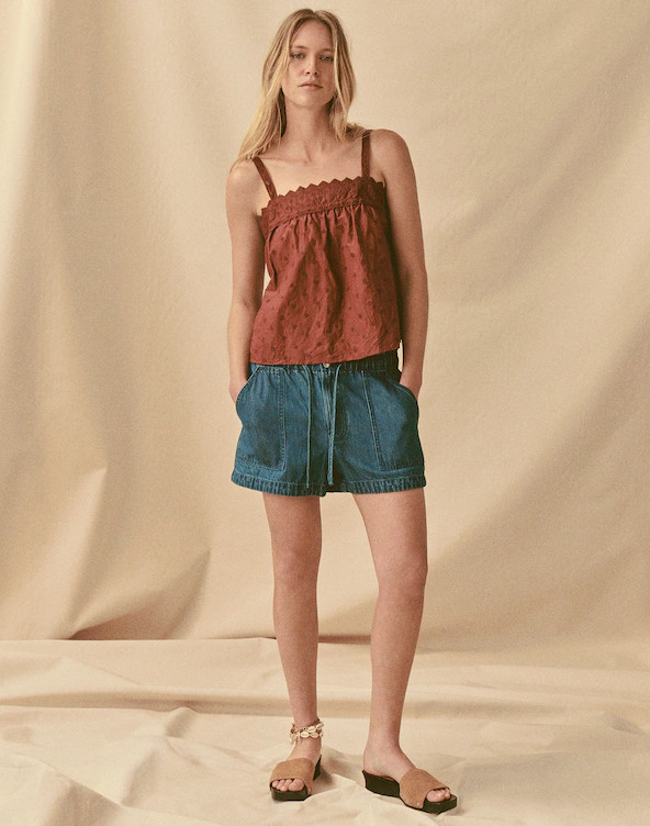 Embroidered Eyelet Tank | Madewell