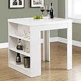 Monarch Specialties I 32"X 36" / White Counter Height DINING TABLE, | Amazon (US)