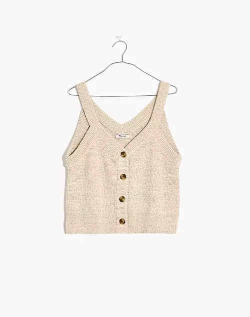 Rainbow Marled Wakefield Button-Front Sweater Tank | Madewell
