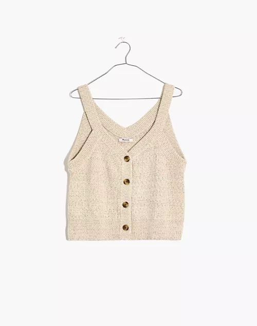 Rainbow Marled Wakefield Button-Front Sweater Tank | Madewell
