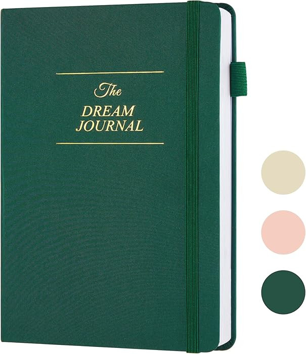 JUBTIC Dream Journal – Hardcover Dream Notebook, Guided Dream Diary to Record and Track Your Dr... | Amazon (US)
