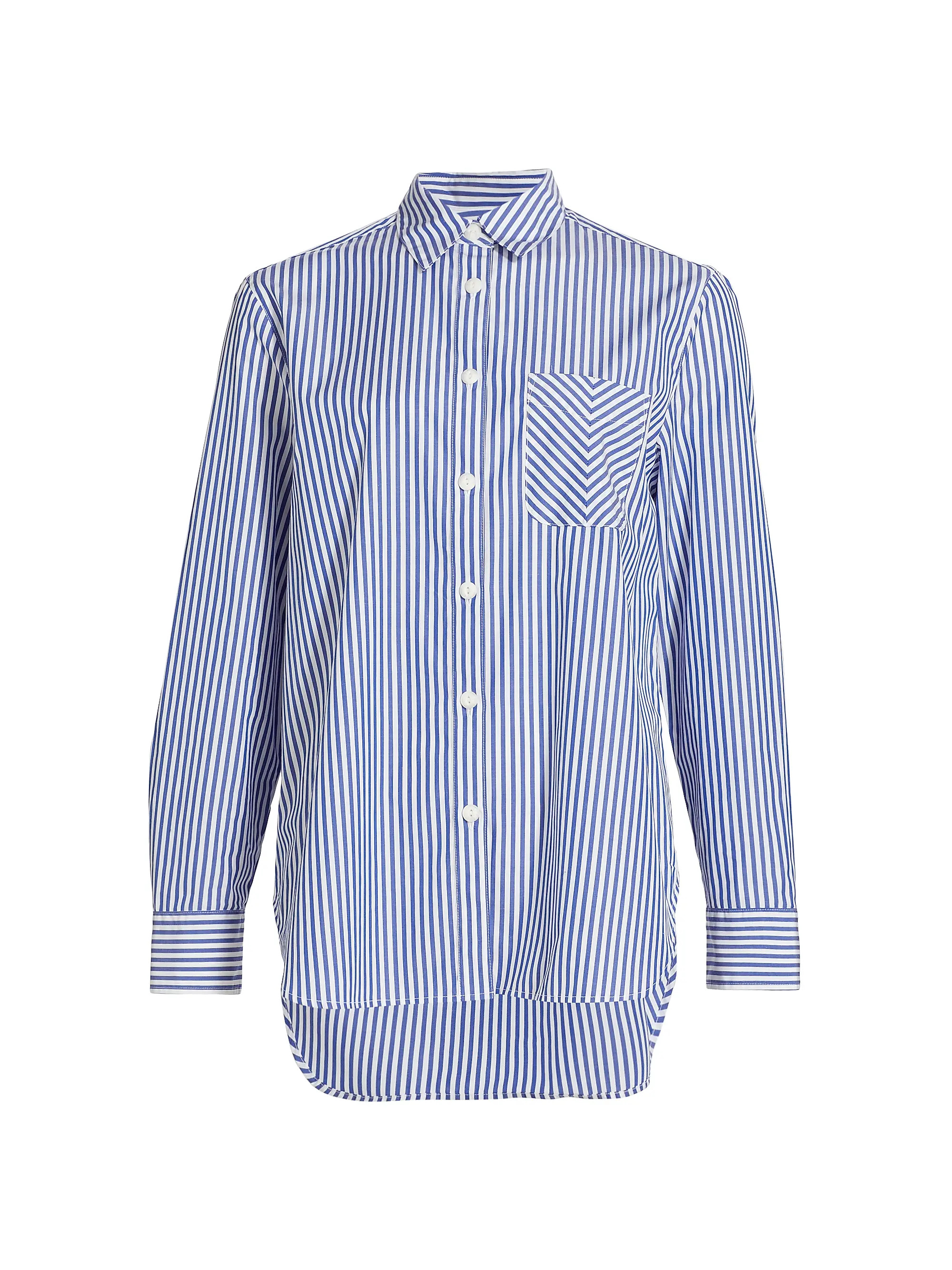 Maxine Cotton Poplin Striped Shirt | Saks Fifth Avenue