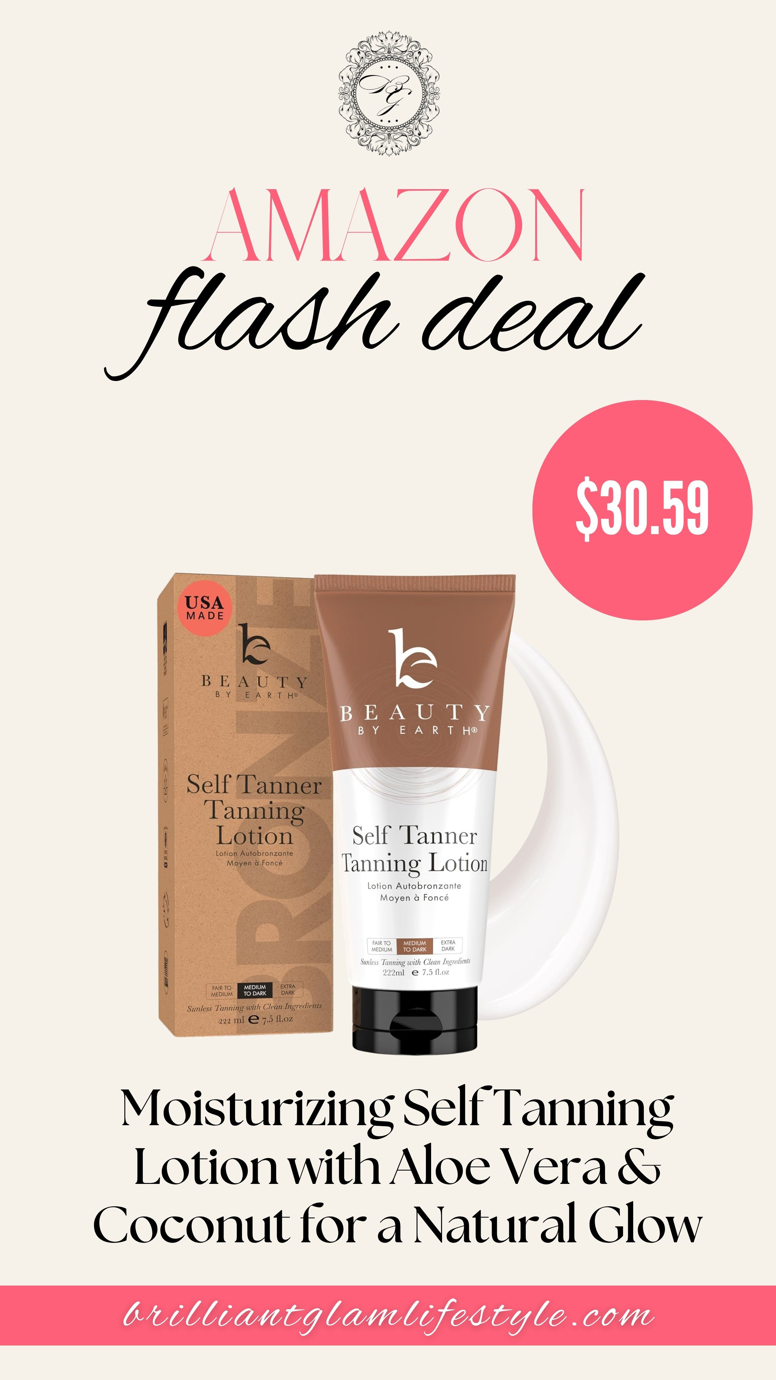 Glow Starts From Within ✨
Say hello to sun-kissed radiance with this Moisturizing Self Tanning Lotion infused with aloe vera and coconut. It hydrates while delivering a natural, streak-free glow—no sun required. Smooth, nourishing, and effortless… your perfect bronzed finish is just one application away.
#SelfTanningGlow #NaturalTan #AloeVeraBeauty #CoconutInfused #GlowingSkin #BeautyRoutine #AmazonBeauty #RadiantYou 

 #LTKmorningroutine #LTKU #LTKSaleAlert