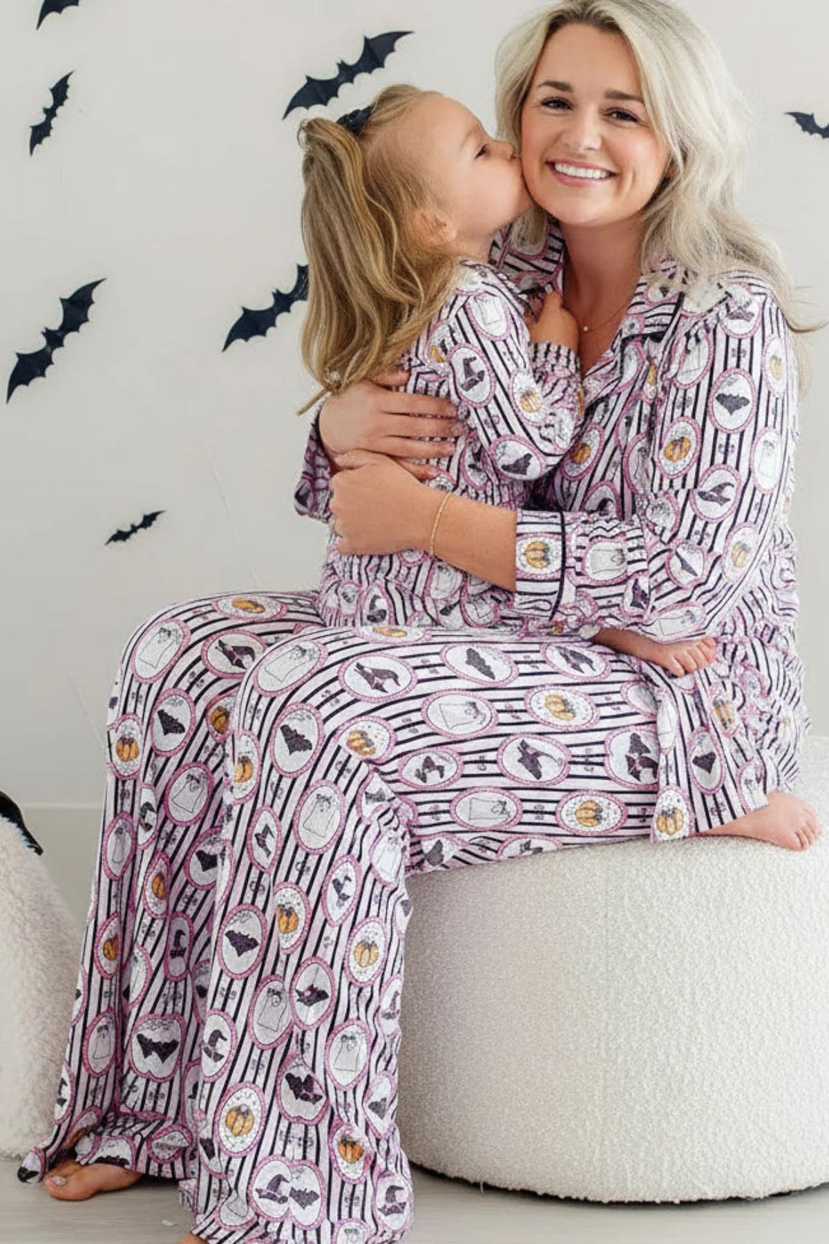 Women's Halloween Glow-in-the-Dark Two-Piece Flare Lounge Set | Galloween | Caden Lane