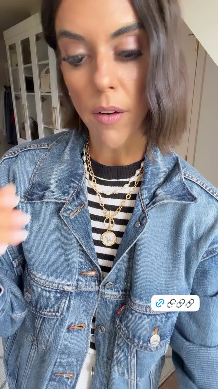 Love this denim jacket! Size small in jacket and tank, sized up one to a 26 in Levi jeans

#LTKdayinmylife #LTKgrwm #LTKmomlife