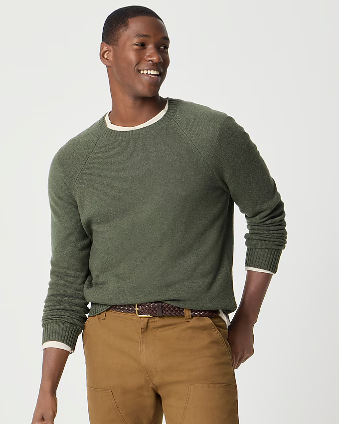 Crewneck sweater in supersoft lambswool blend | J.Crew Factory