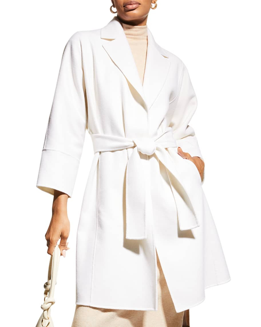 Neiman Marcus Cashmere Collection Double-Face Cashmere Dolman-Sleeve Belted Coat | Neiman Marcus