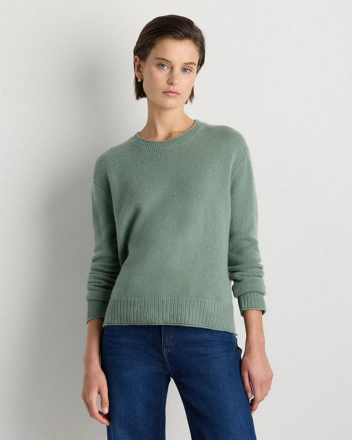Mongolian Cashmere Boxy Crewneck Sweater | Quince