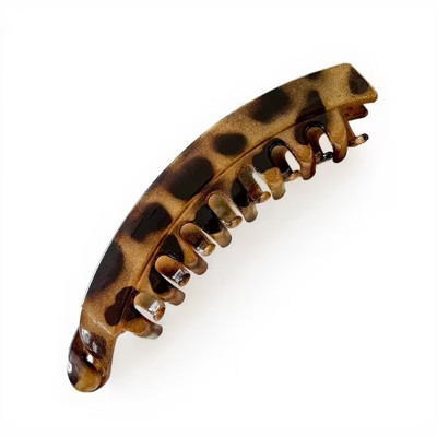 Alilang 3-Piece Curved Tortoiseshell Hair Claw Clips Set with Interlocking Teeth 5in- Brown | Target