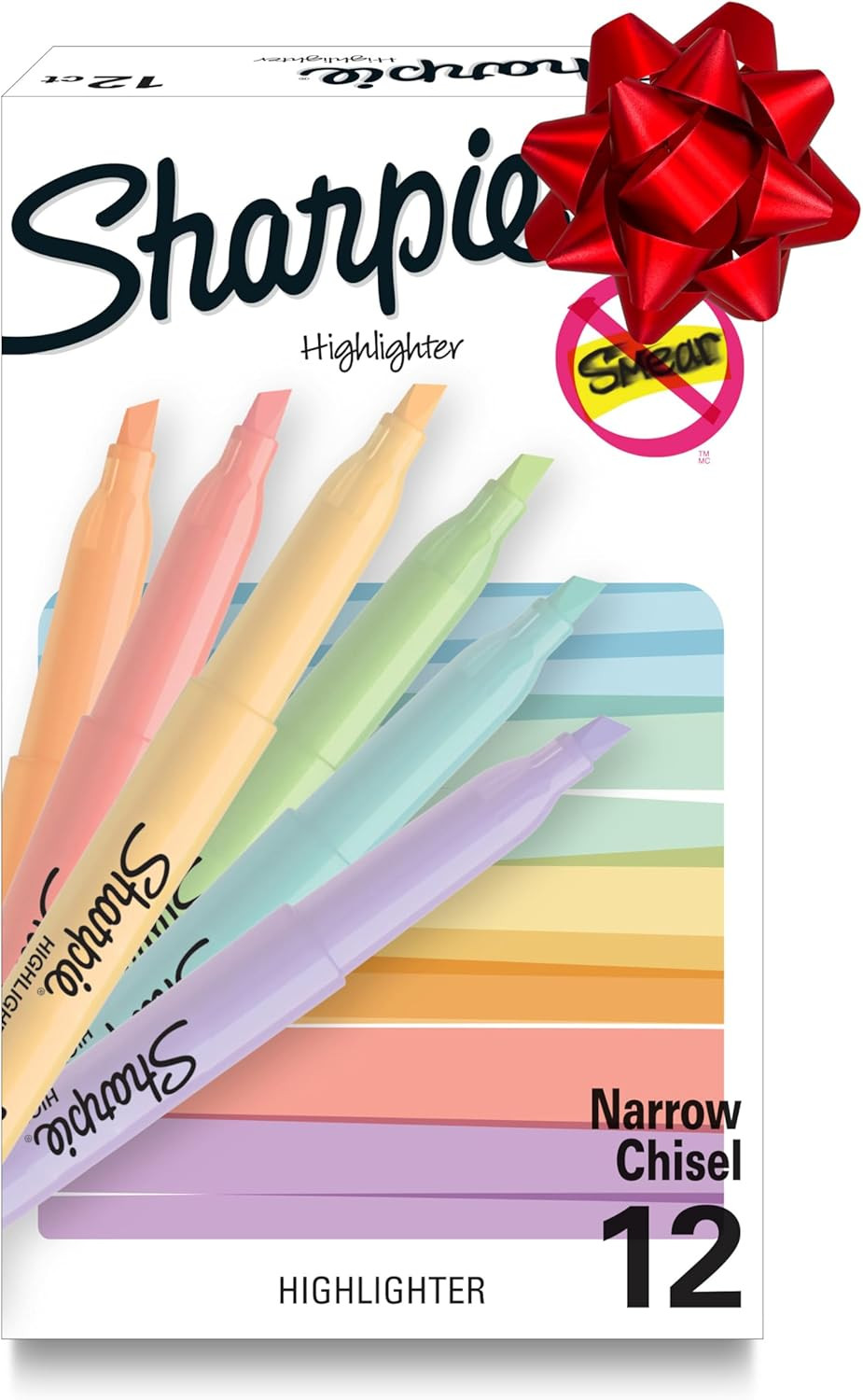 Sharpie Pocket Highlighters, Mild Pastel Colors, Assorted, Chisel Tip, 12 Count - School, Home, a... | Amazon (US)