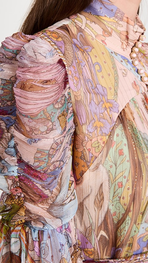 Zimmermann Kaleidoscope Metallic Mini Dress | SHOPBOP | Shopbop