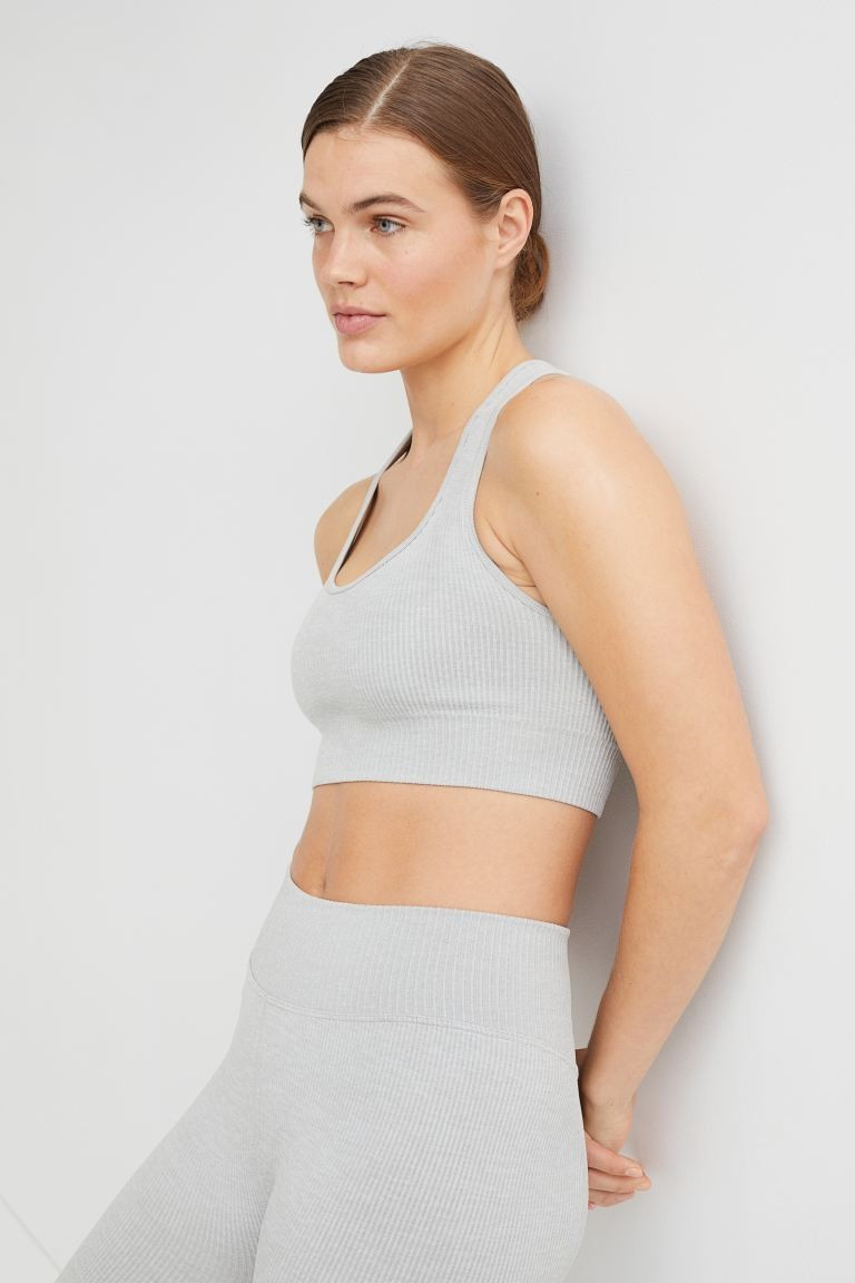 Light support Seamless sports bralette | H&M (UK, MY, IN, SG, PH, TW, HK)