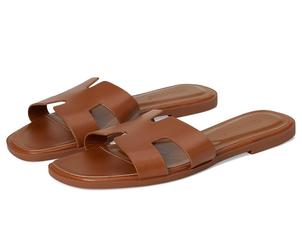 Steve Madden Hadyn Sandal Women's Shoes Cognac Leather : 11 M | Zappos