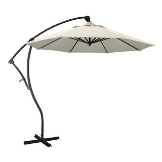 9 ft. Bronze Aluminum Cantilever Patio Umbrella with Crank Open 360 Rotation in Antique Beige Ole... | The Home Depot