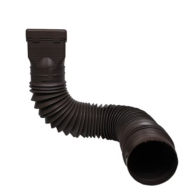 Spectra Universal Ground Spout Extension Brown Polymer 24-in Brown Downspout extension Lowes.com | Lowe's
