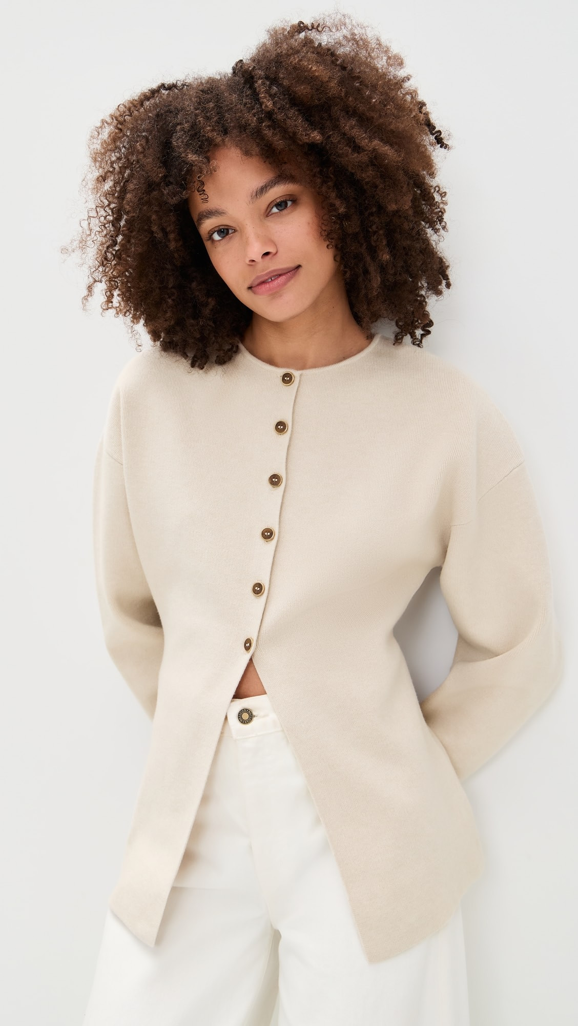 Exaggerated Sleeve Cardigan Sweater | Shopbop