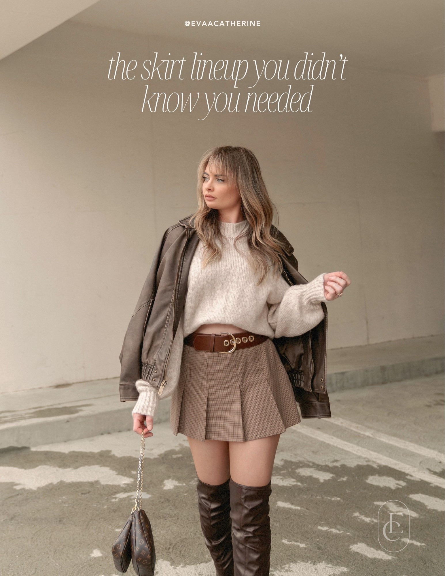 Your sign to add plaid skirts into the fall rotation 🤎