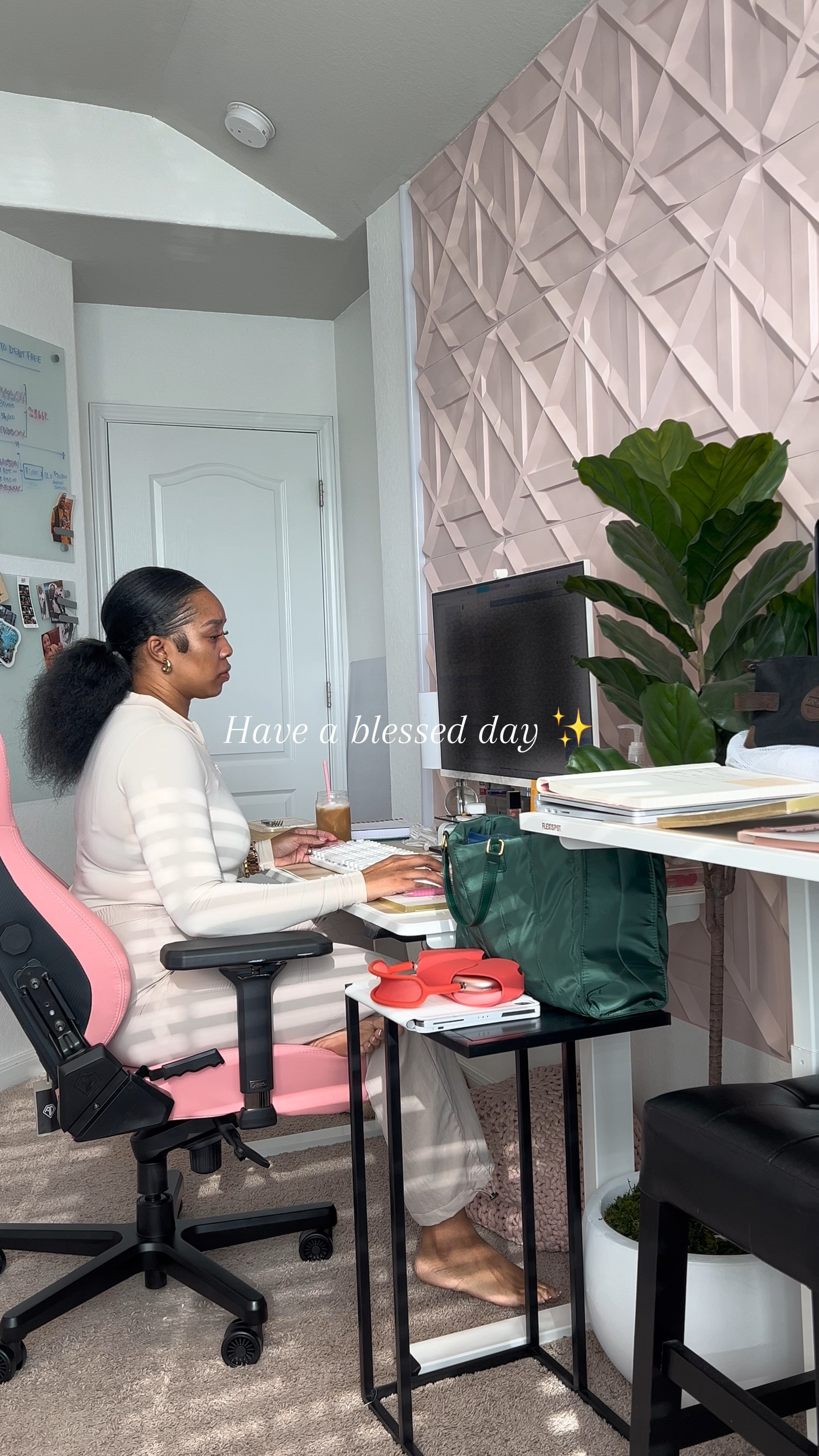 #wfhlife #wfhsetup #wfhstyle #remotework #homeoffice #homeofficedecor #asmrmorningroutine #standingdesk #asmr Work from home | work from home life | productivity setup | home office decor | home office ideas | Amazon finds

#LTKVideo #LTKmidsize #LTKhome