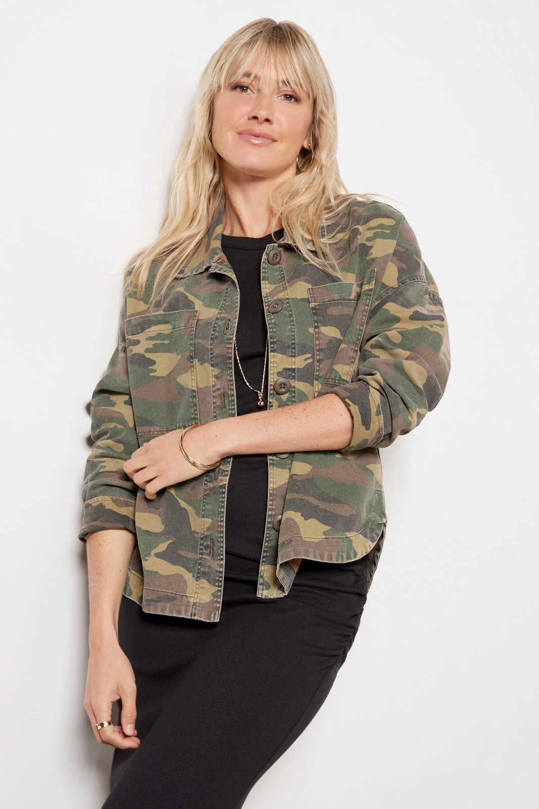 Camo Shacket | Evereve