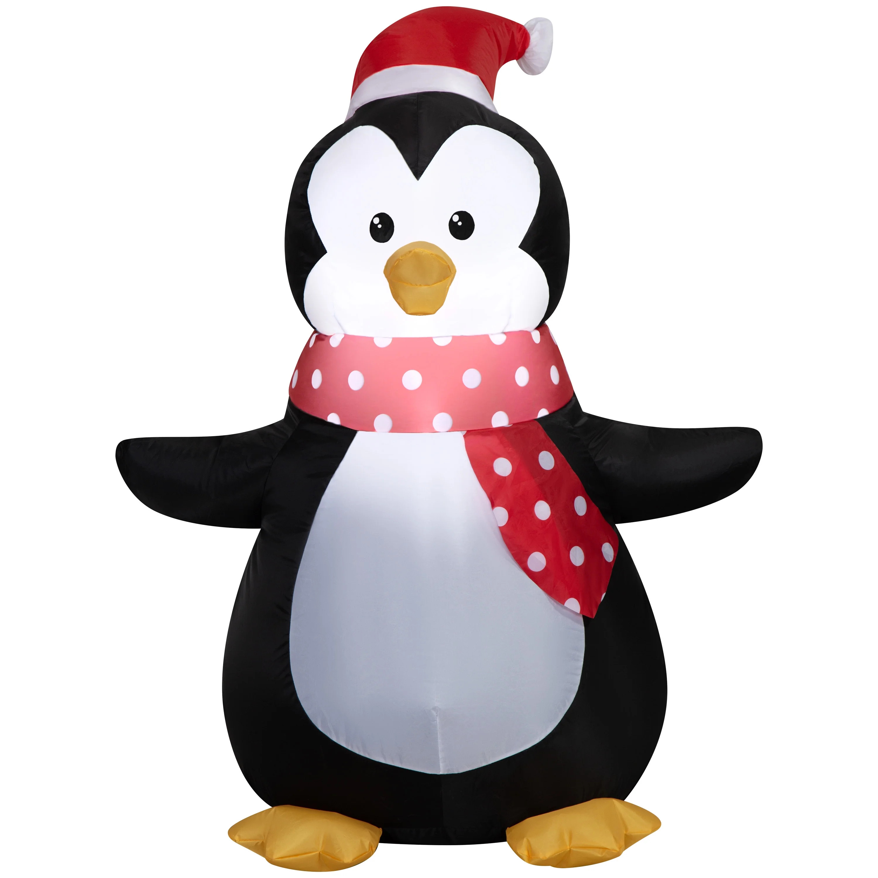 3.5 ft Penguin in Santa Hat Christmas Airblown Yard Inflatable, Multicolor, by Holiday Time | Walmart (US)