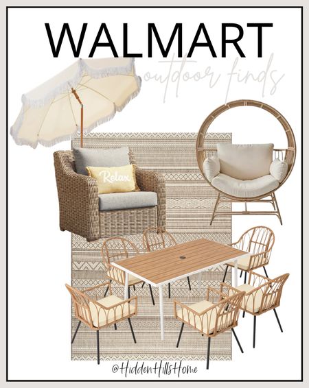 Walmart outdoor finds, Walmart outdoor furniture, affordable outdoor rug, outdoor dining table #outdoorr

#LTKHome #LTKSaleAlert #LTKSeasonal