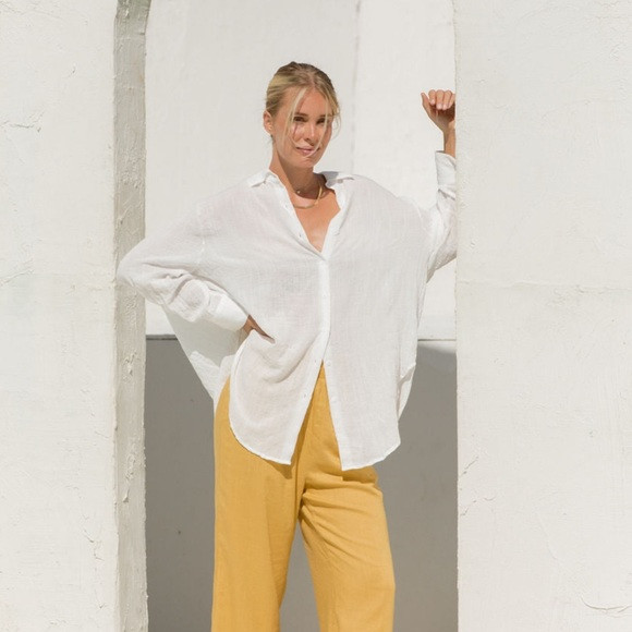 Solai Poolside Oversized Button Down | Poshmark