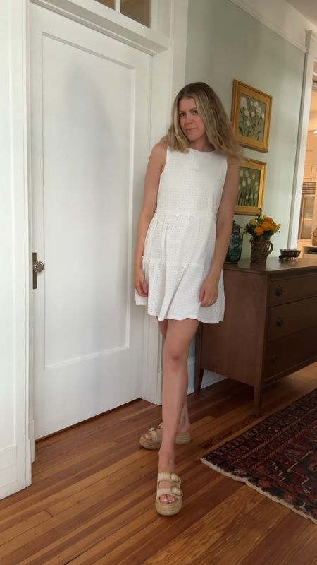 Affordable spring style with white eyelet dresses, spring stripes and an Americana sweater to prep for Memorial Day weekend  

#LTKfindsunder100 #LTKfindsunder50
