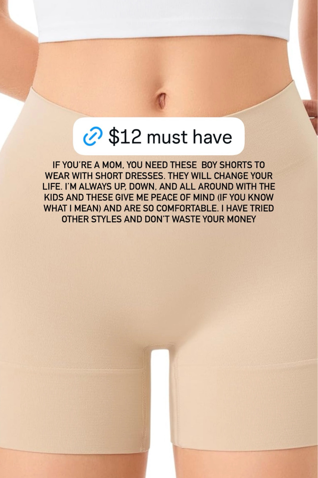 must have boy short undergarments | comfortable and feels like expensive shapewear | great for moms with little kids and toddlers on the go | wear mine with all my short dresses | Amazon find 

#LTKmomlife #LTKSaleAlert #LTKdayinmylife