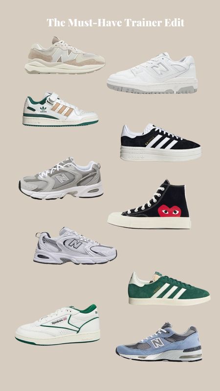 My run down of the must-have trainers for spring 🫶🏼 adidas, new balance, commes de garçon, adidas gazelle, new balance 530, new balance 550 

#LTKeurope #LTKxadidas