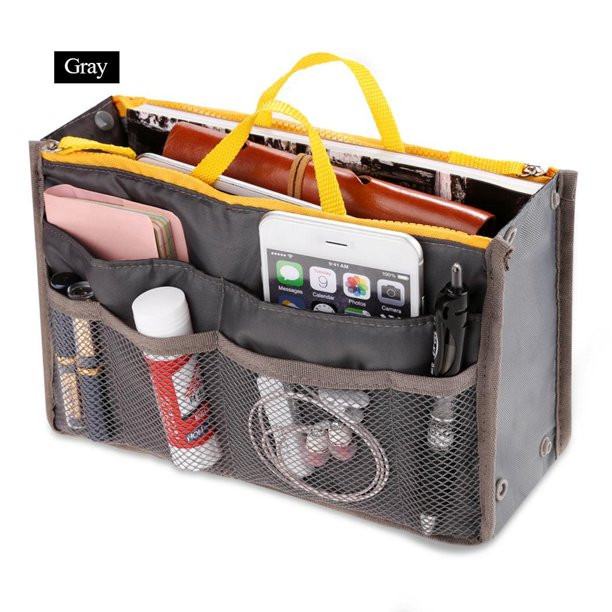 Women Pocket Large Travel Insert Handbag Tote Organizer Tidy Bag Purse Pouch YASTE - Walmart.com | Walmart (US)