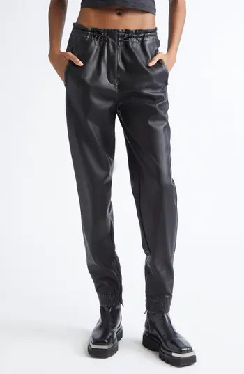 DIESEL® P-Hoenix Faux Leather Trousers in Deep/Black at Nordstrom Rack, Size 10 Us / 46 It | Nordstrom Rack