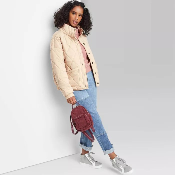Women's Button-Front Quilted Jacket - Wild Fable™ | Target