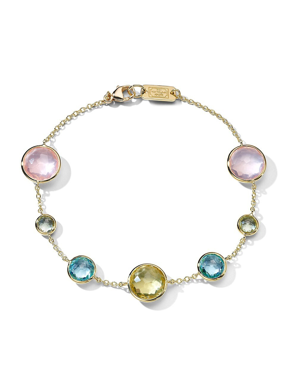 Lollipop 18K Yellow Gold & Multi-Stone Station Bracelet | Saks Fifth Avenue