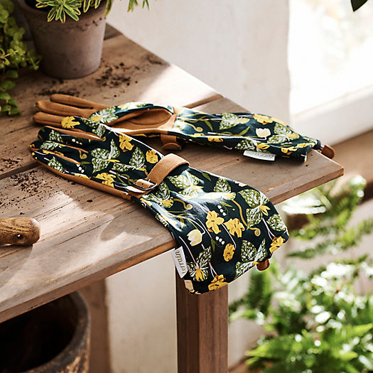 Woodland Yellow Arm Saver Garden Gloves | Terrain