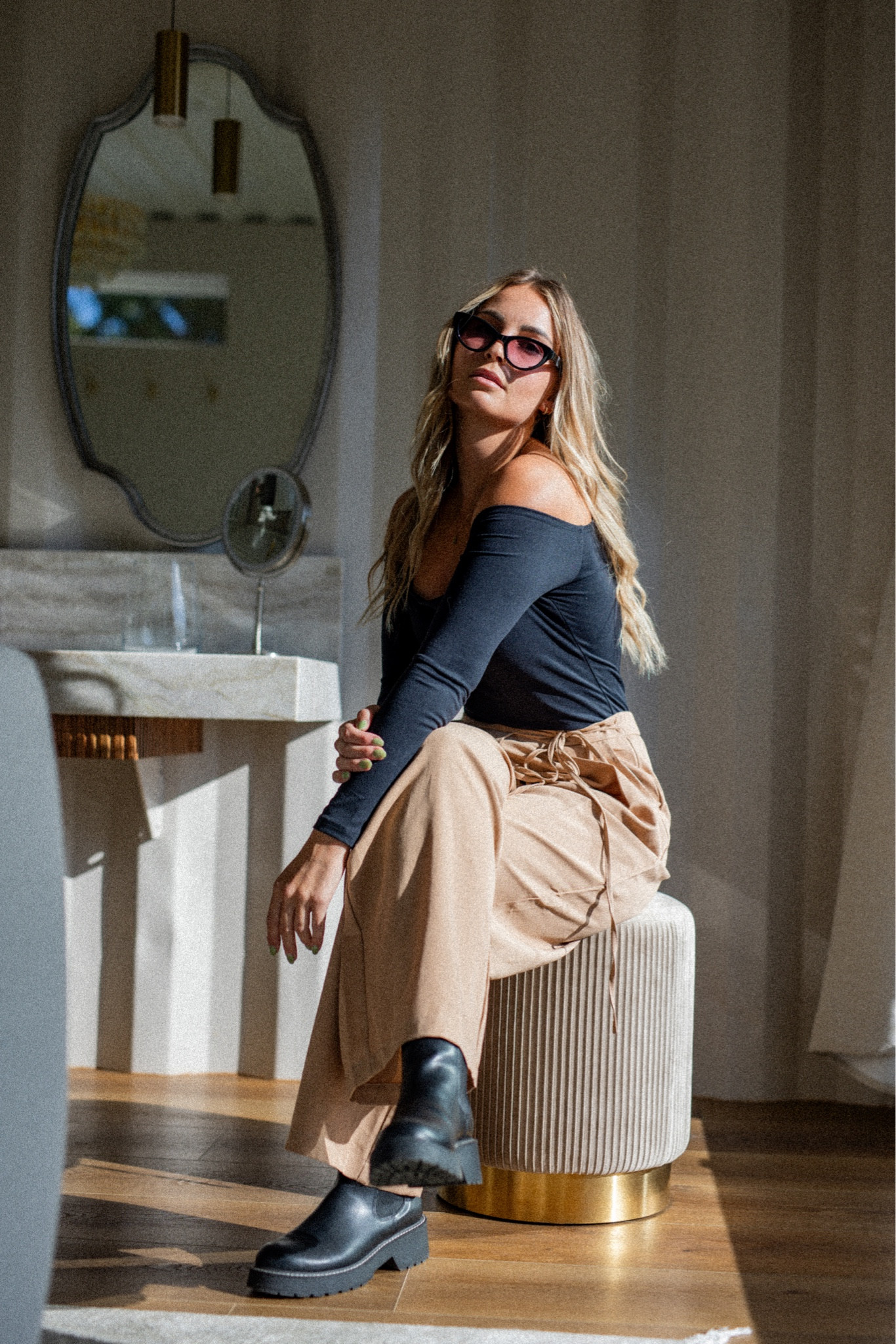 It’s giving… vogue 😎 wearing a small in the body suit and medium in the bottoms! 

#LTKworkwear #LTKstyletip #LTKfindsunder50