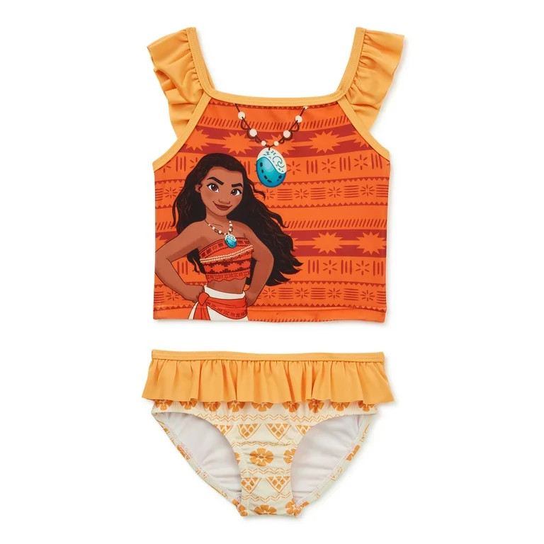 Moana Baby and Toddler Girl Tankini Swimsuit, Sizes 12M-5T | Walmart (US)