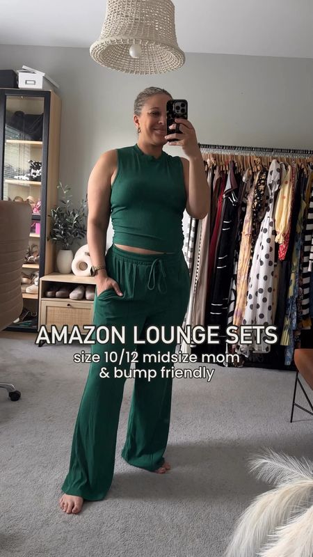 The comfiest amazon lounge sets for my midsize girls & moms looking for comfortable outfits to wear at home. Bump friendly, non maternity! 

Green set: X-Large 
Black set: X-Large
Beige set: Large
Brown T set: X-Llarge
Beige T set: Large
Grey jogger set: Large
Blue short set: X-Large

#amazonloungewear #amazonloungesets #mdisizeamazonfashion

size 10 style, size 12 style, mom style, bump friendly outfit ideas, mom outfit ideas, wfh outfits, lounge sets, matching lounge sets, what to wear at home, work from home outfit ideas,  affordable loungewear