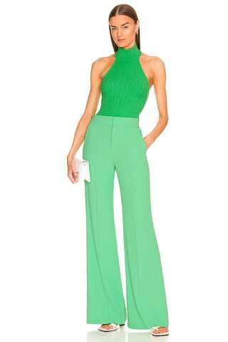 Ike Cable Halter Top in Garden Green | Revolve Clothing (Global)
